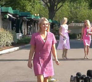 PHOTO Karoline Leavitt Dressed Like Barbie On Monday
