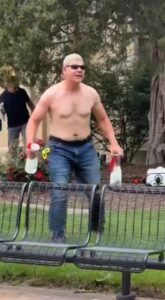 PHOTO Mohamad Soliman Shirtless With Blow Torch