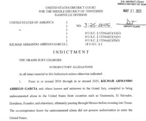 PHOTO Of Kilmar Abrego Garcia Indictment