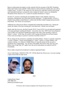 PHOTO Press Release On Travis Decker Murdering His Daughters