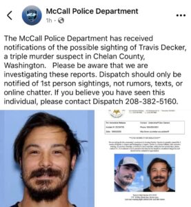 PHOTO Proof Travis Decker Spotted In Idaho