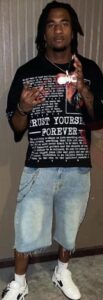 PHOTO Corey Adams Wearing Trust Yourself Forever T-Shirt