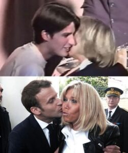 PHOTO Emmanuel Macron Kissing His Wife On The Cheek Many Years Apart