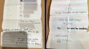 PHOTO Full Front And Back Of Shane Tamura's Suicide Note