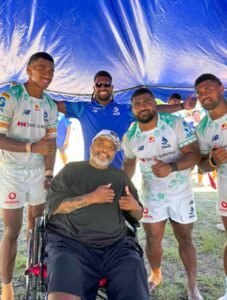 PHOTO George Fiji Veikoso With Fijian Rugby Players