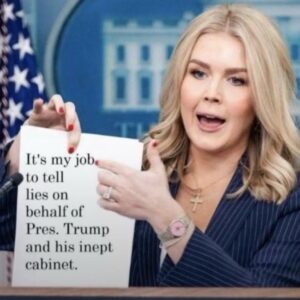 PHOTO It's My Job To Tell Lies On Behalf Of Pres Trump Karoline Leavitt Meme