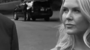 PHOTO Karoline Leavitt Facial Expression Looking At Donald Trump Like Man You're A Liar