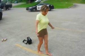 PHOTO Mary Lou Retton Trying And Failing To Walk In A Straight Line While Jacked Up On Liquor