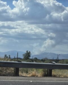 PHOTO Of Juniper Fire At 4pm From Circle Mountain Rd In New River