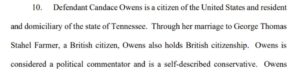 PHOTO Proof Candace Owens Is A Dual-Citizen Of The United Kingdom