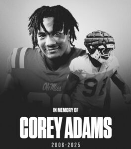PHOTO RIP Corey Adams 2006-2025