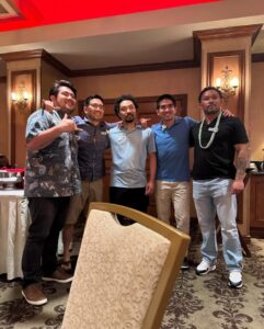 PHOTO Shane Tamura At Banquet Dinner With His Friends
