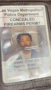 PHOTO Shane Tamura Had Concealed Firearms Permit From Las Vegas Nevada