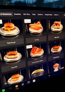 PHOTO Tesla Car Screen Showing It Gives You Option To Order Food On Way To Tesla Diner