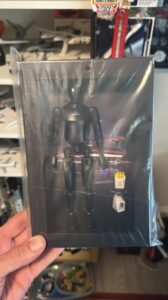 PHOTO Tesla Diner Collectible Framed Robot Picture Standing In Front Of The Diner