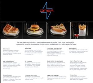 PHOTO Tesla Diner Food Has Organic Ingredients