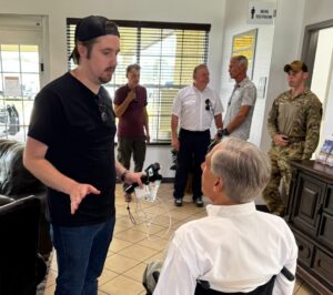 PHOTO Texas Governor Greg Abbott Thanking Nick Sortor