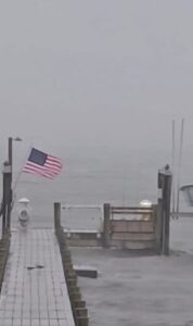 PHOTO Tide Rose All The Way To The Dock When Landfall Hit Myrtle Beach South Carolina