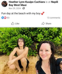 PHOTO Wess Roley At The Beach With His Mother In Hawaii And She Calls Him Her Boy