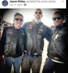 PHOTO Wess Roley's Father With Other Motorcyclists With Tucson Arizona Jackets On