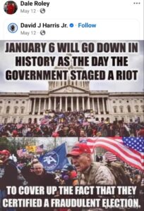 PHOTO Wess Roley's Grandfather Posting MAGA January 6 Memes