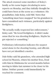 PHOTO Wess Roley's Grandfather Said Wess Respected Law Enforcement