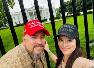 PHOTO Wess Roley's Parents Wearing Make America Great Again Hats Outside White House