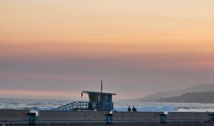 PHOTO Air Was Smoky During Sunset At Zuma Beach In Malibu California Thursday Night