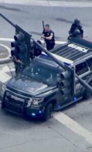 PHOTO Atlanta Police Cruiser Took Over One Dozens Rounds Of Bullets From Emory University Shooter