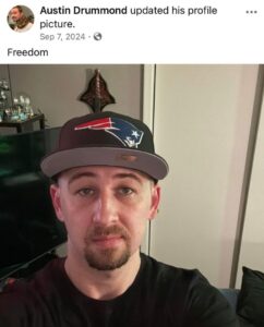 PHOTO Austin Drummond Wearing A New England Patriots Hat