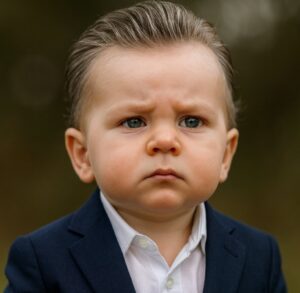 PHOTO Baby Gavin Newsom Upset With Life