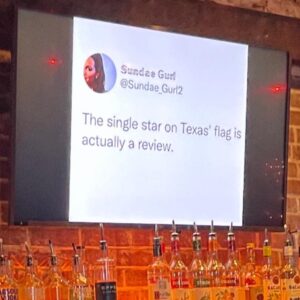 PHOTO Bar In Austin TX Put On TV Screen The Single Star On Texas' Flag Is Actually A Review