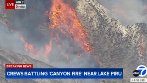 PHOTO Canyon Fire Is Spreading Aggressively Towards North Val Verde California