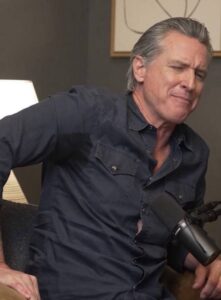 PHOTO Close Up Gavin Newsom Has More Grey Hair Than You Think