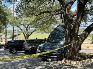 PHOTO Ethan Blaine Nieneker Crashed In Office Complex On MoPac And Anderson Lane In Austin After Carjacking Someone