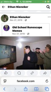 PHOTO Ethan Nieneker Reposting Kim Jong Un Memes
