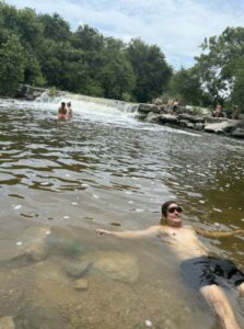 PHOTO Ethan Nieneker Swimming In A Lake