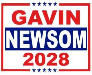 PHOTO Gavin Newsom 2028 Sticker