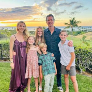 PHOTO Gavin Newsom Had All 4 Of His Kids To The Same White Mother
