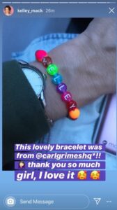 PHOTO Kelley Mack Bragging About Her Friendship Bracelet