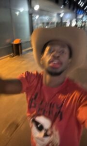 PHOTO Lil Nas In Red Shirt And Hat Before He Went Pyscho In Underwear Walking Around LA