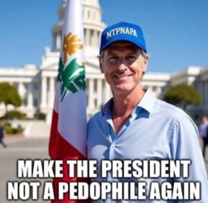 PHOTO Make The President Not A Pedo Again Gavin Newsom Meme