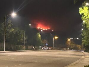 PHOTO Many Homes In Castaic CA Are Still Far Enough Away From Canyon Fire But Not All