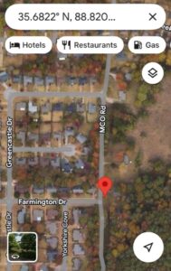 PHOTO Map Showing Where Austin Drummond's Audi A3 Was Abandoned In The Woods