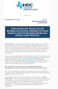 PHOTO Nicole Collier Press Release Explaining How She Has Turned Into A Political Prisoner