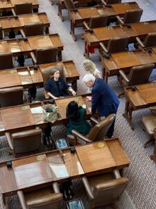 PHOTO Nicole Collier Protesting Being Locked In House Chamber