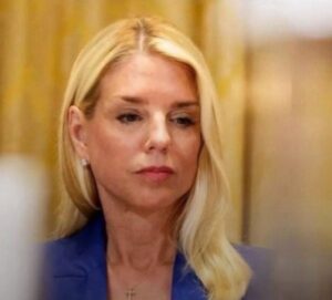 PHOTO Pam Bondi Realizing She's Helping Trump Cover Up His Messes