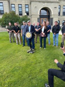 PHOTO Press Conference As Montana Governor Opens Up More Funding To Find Murderer Michael Brown