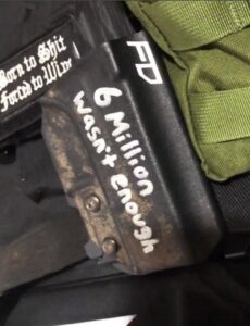 PHOTO Psychopath Robin Westman Wrote 6 Million Wasn't Enough On His Gun Handle