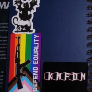 PHOTO Robin Westman Had Defend Equality LGBTQ Sticker On His Notebook Cover